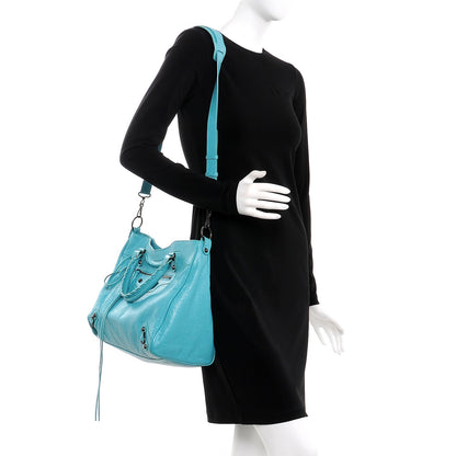 Balenciaga Agneau Classic Hardware Velo Bleu Tropical 2 of 7