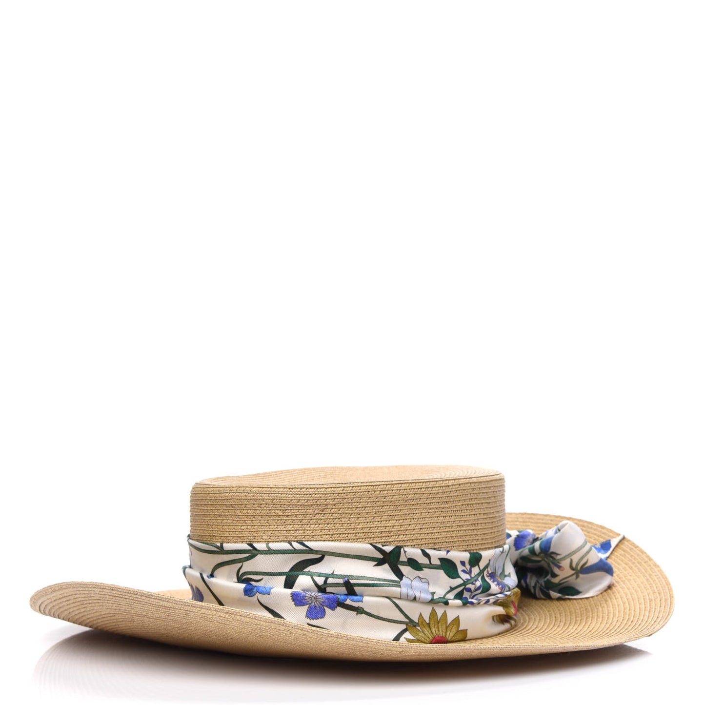 Woven Rope Straw New Flora Alba Hat XS White