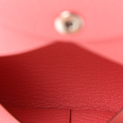 Hermes Chevre Mysore Calvi Card Case Rose Ete 5 of 6