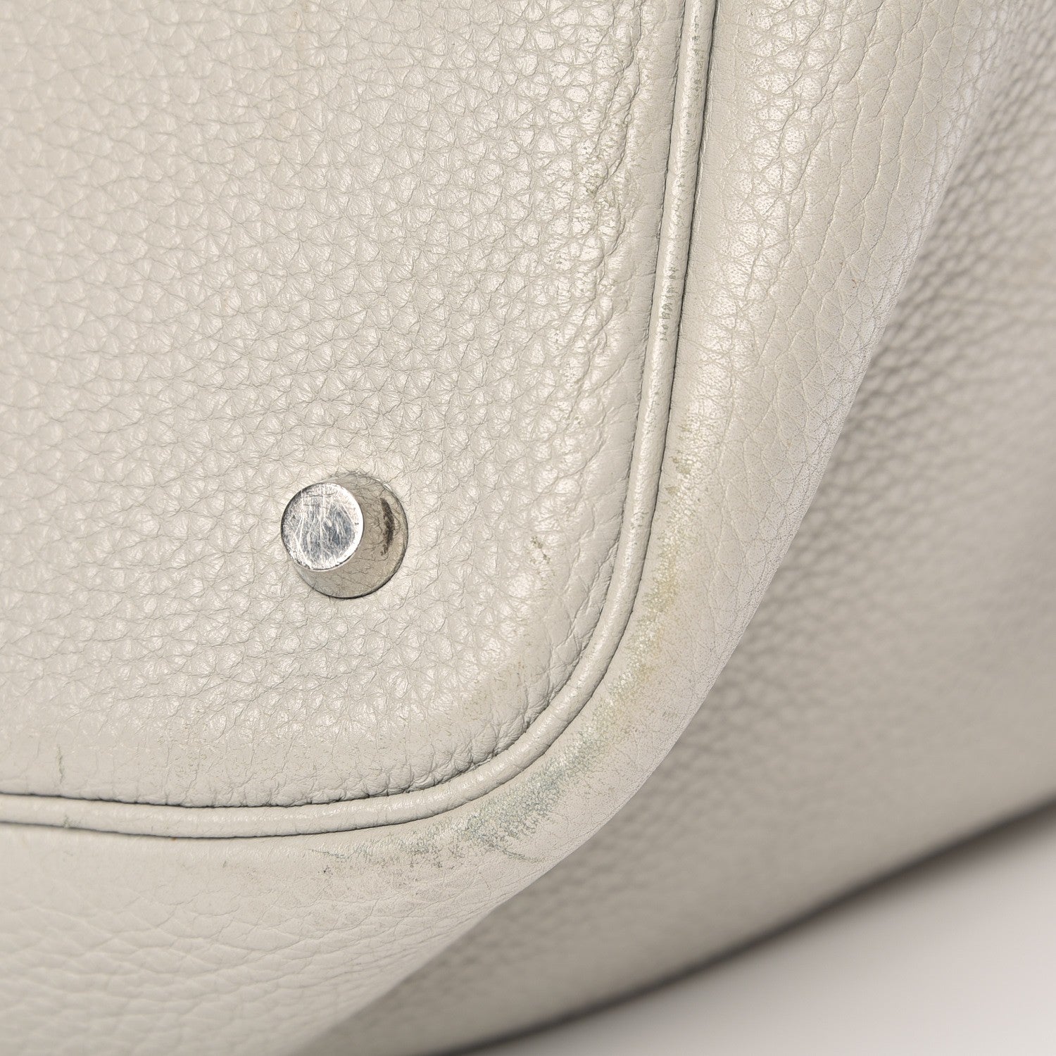 Hermes Taurillon Clemence Picotin 22 MM Gris Perle 10 of 11
