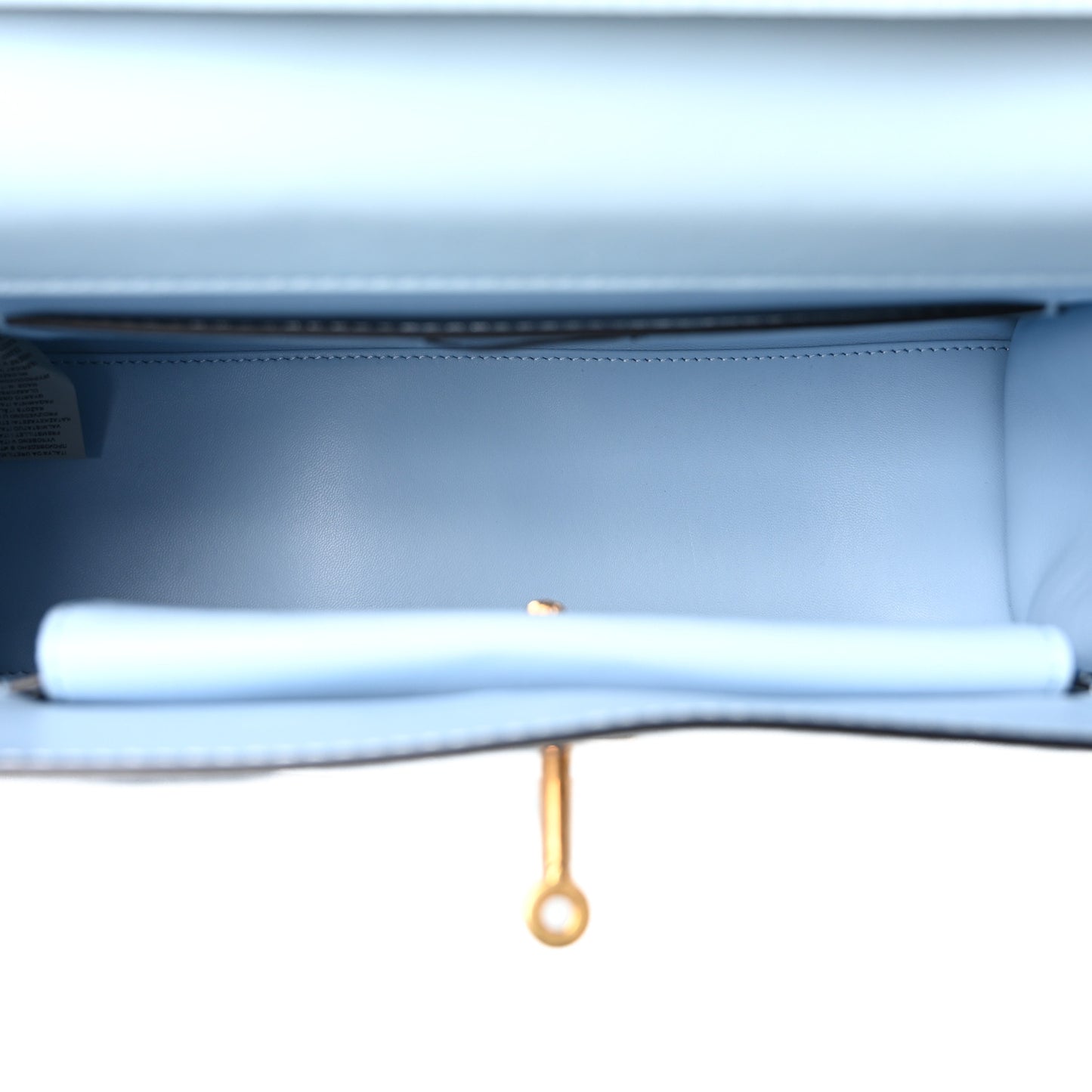 Calfskin Icon Handbag Light Blue