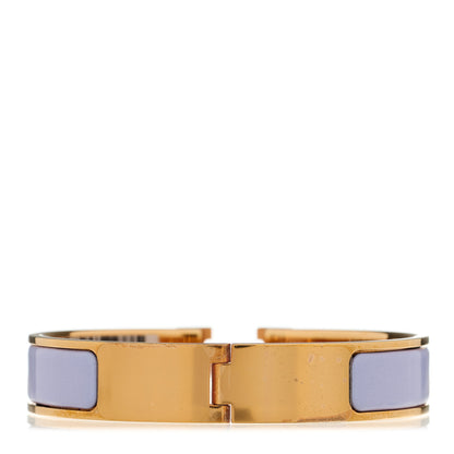 Hermes Enamel Narrow Clic Clac H Bracelet GM Parme 3 of 5