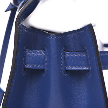 Hermes Tadelakt Kelly Sellier 25 Bleu Electrique 11 of 38