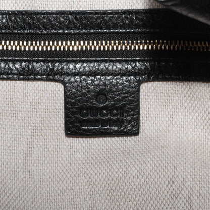 Gucci Pebbled Calfskin Medium Soho Shoulder Bag Black 6 of 7