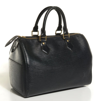 Louis Vuitton Epi Speedy 25 Black 3 of 7