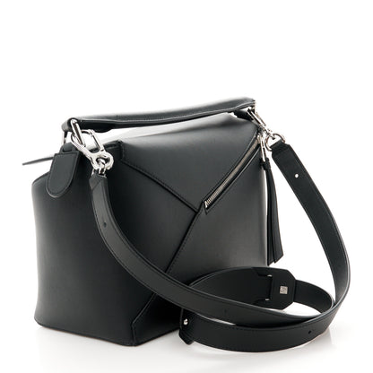 Loewe Calfskin Medium Puzzle Edge Bag Black 3 of 10