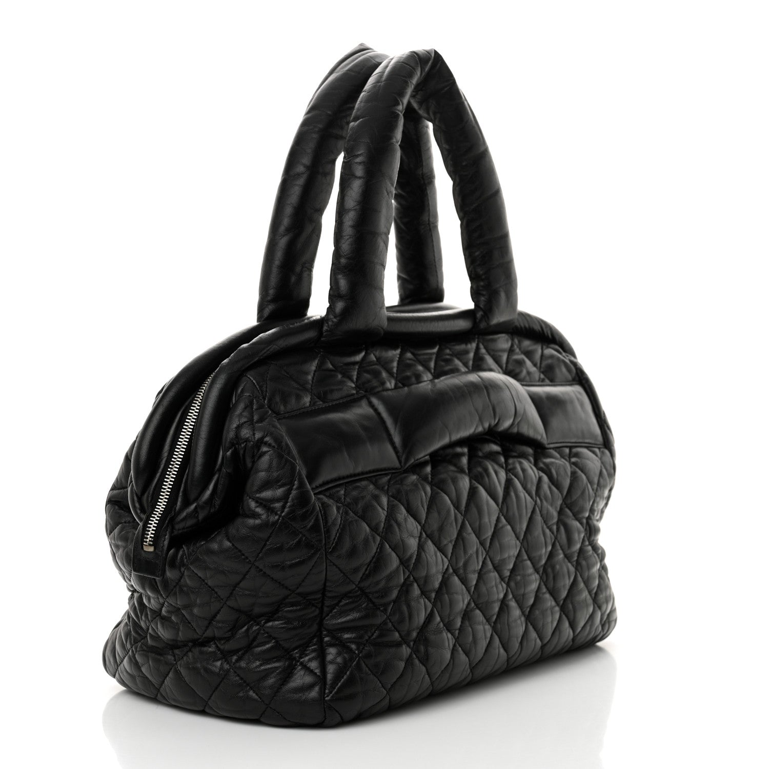 Chanel Lambskin Coco Cocoon Bowler Black 3 of 11