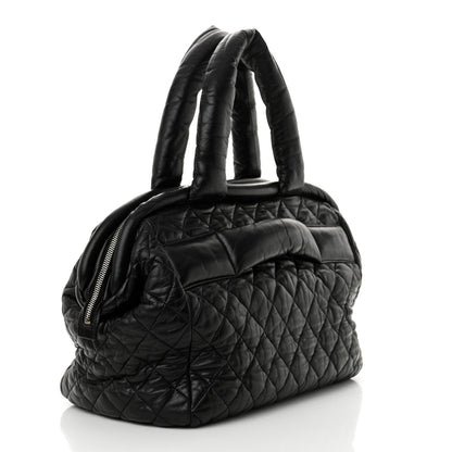 Chanel Lambskin Coco Cocoon Bowler Black 3 of 11