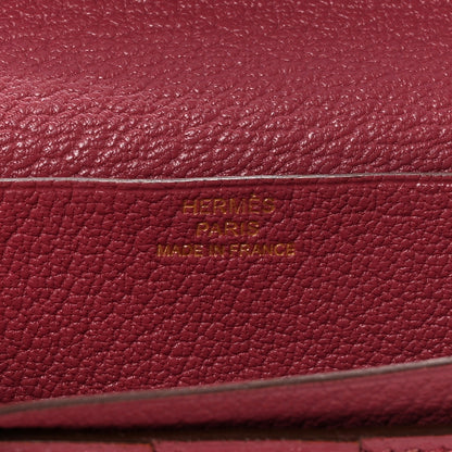 Hermes Chèvre Mysore Bearn Gusset Wallet Bois de Rose 6 of 6