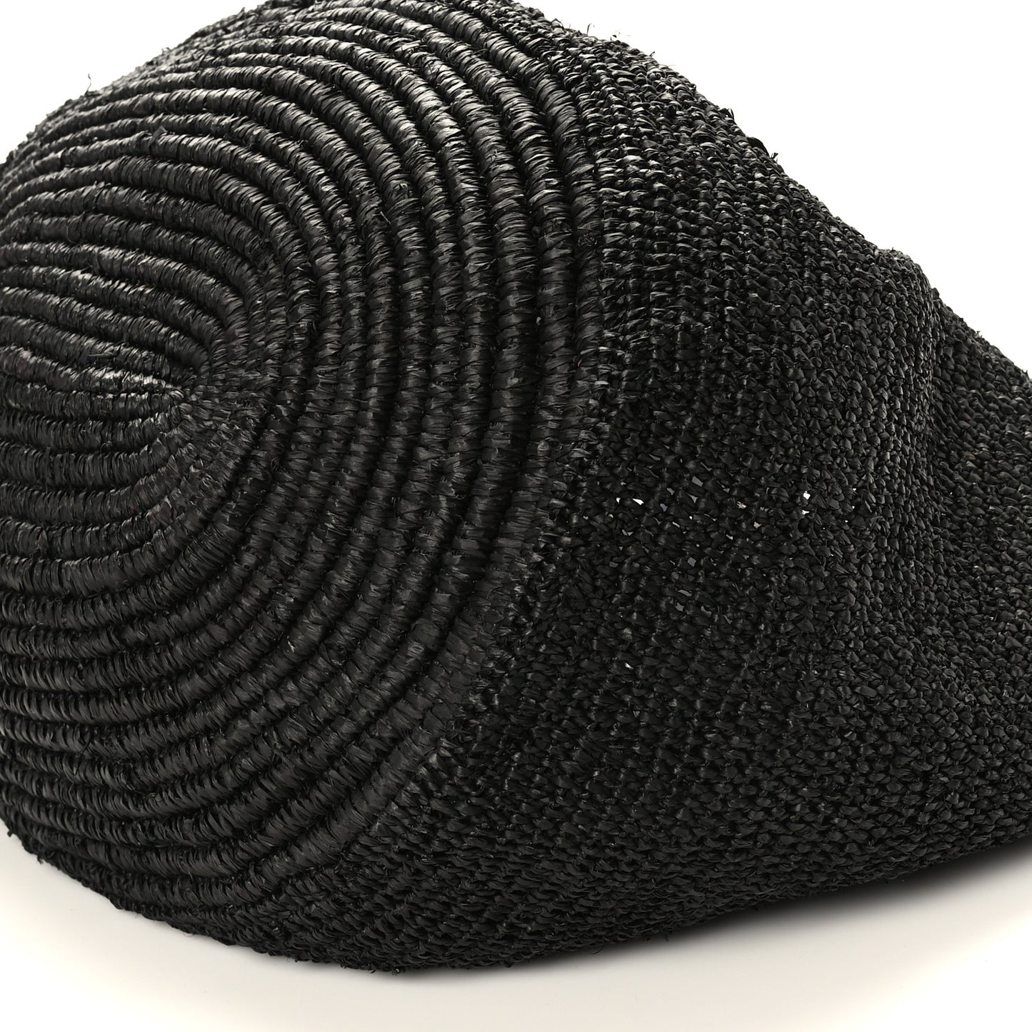 THE ROW Raffia Oregon Bag Black