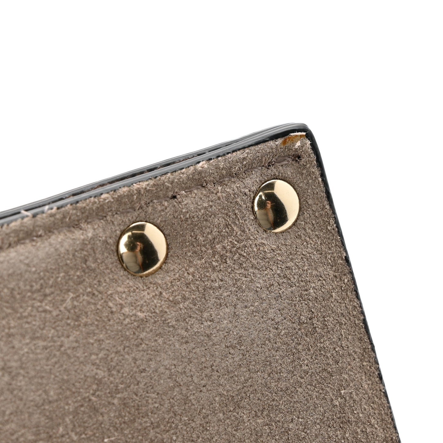 Grained Calfskin Small Rockstud Flap Crossbody Bag Poudre