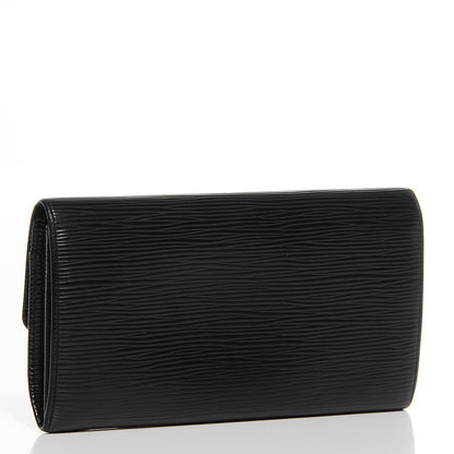 Louis Vuitton Epi Sarah Wallet Black 3 of 7