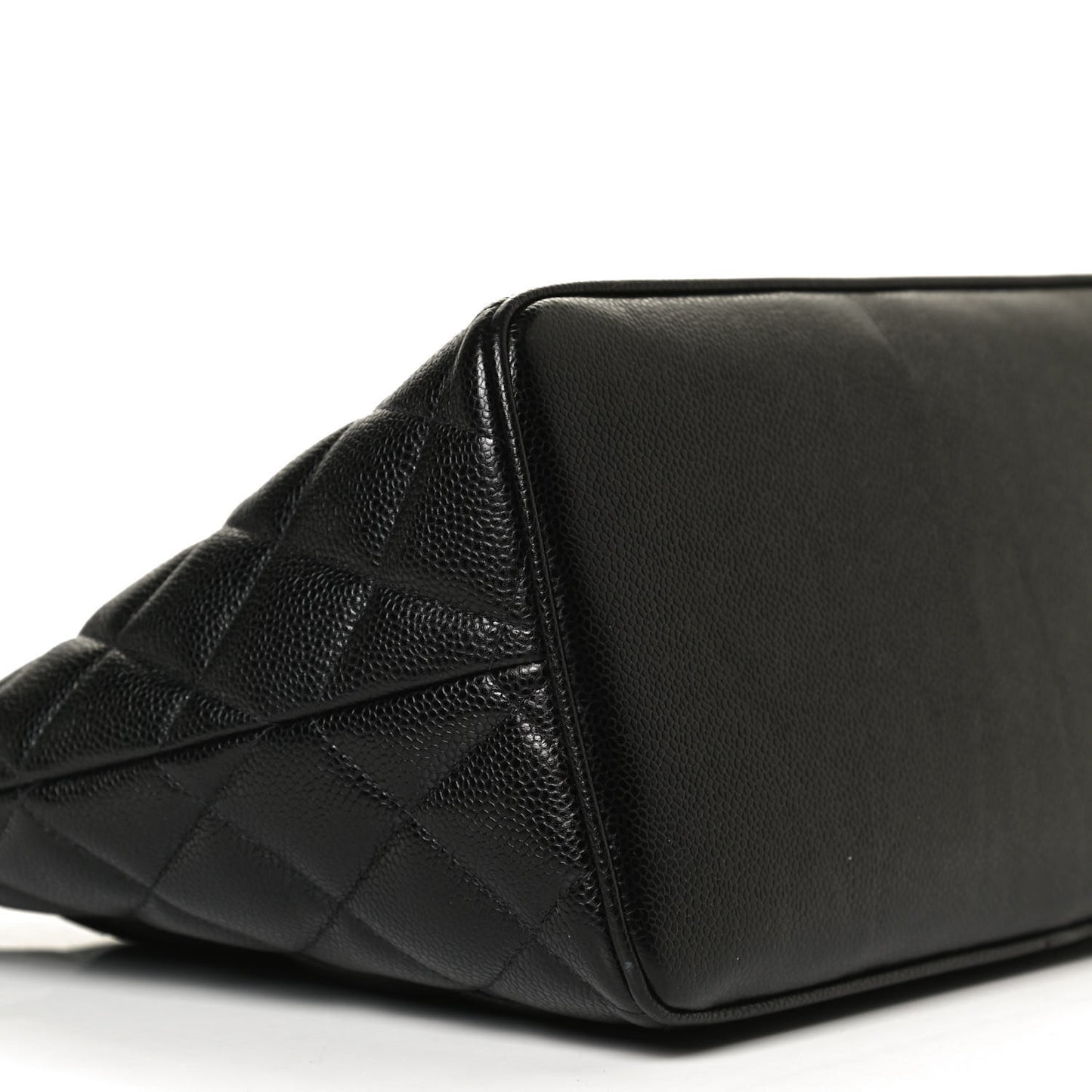 Caviar Quilted Medallion Tote Black