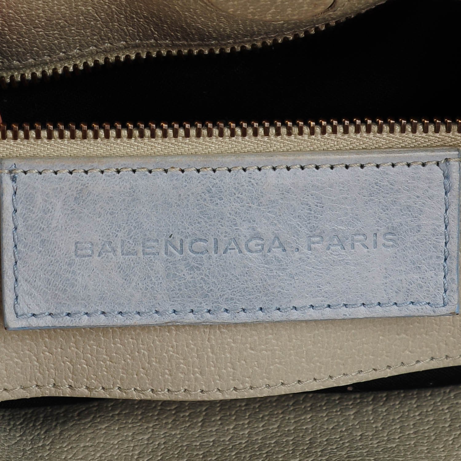 Balenciaga Agneau Classic Hardware Tri-Color S Sunday Tote Ciel 6 of 7