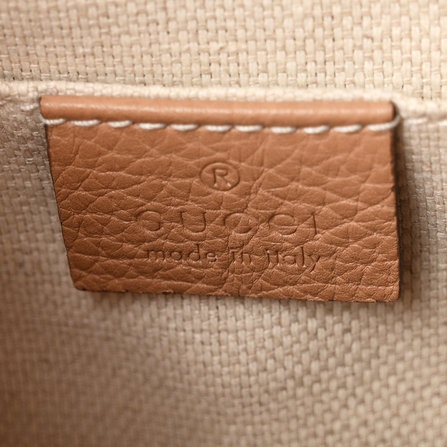 Gucci Pebbled Calfskin Small Soho Disco Bag Camelia 5 of 10