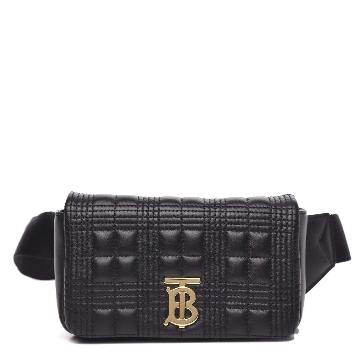 Lambskin Quilted Lola Bum Bag Black