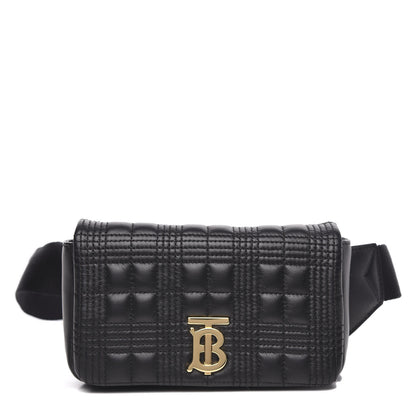Burberry Lambskin Quilted Lola Bum Bag Black 1 of 8
