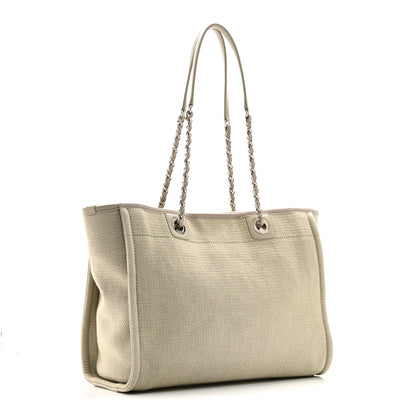 Chanel Mixed Fibers Small Deauville Tote Beige 4 of 11