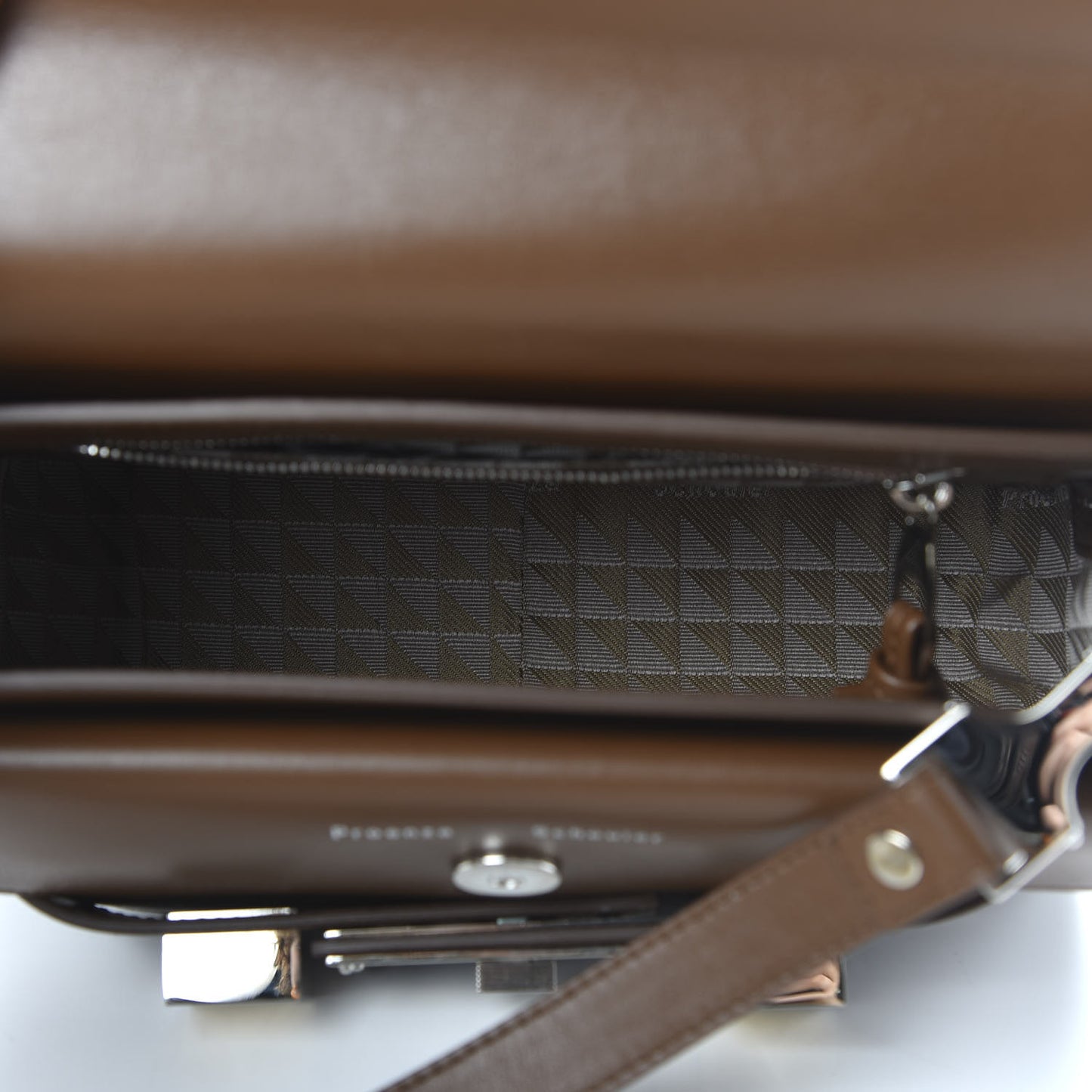 Smooth Calfskin Mini PS11 Classic Shoulder Bag Hazelnut