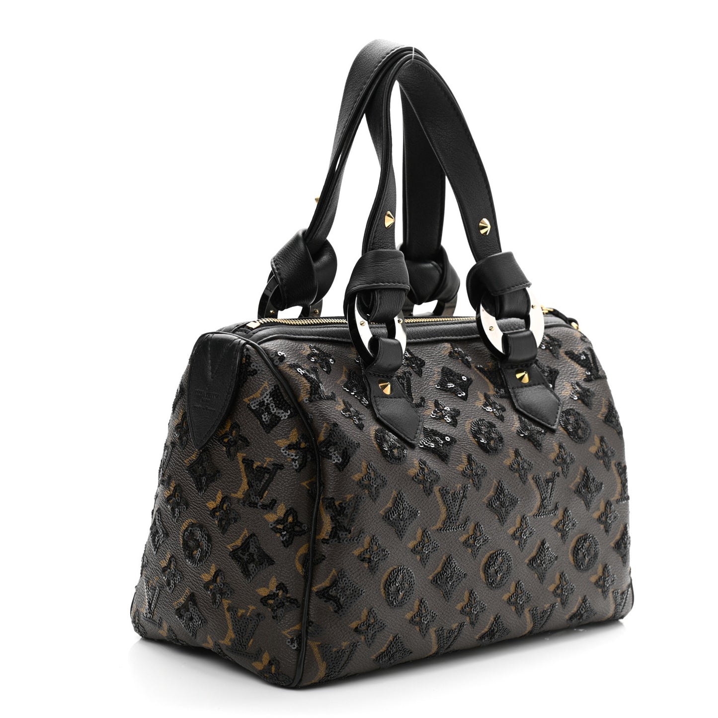 Monogram Sequins Eclipse Speedy 28 Black