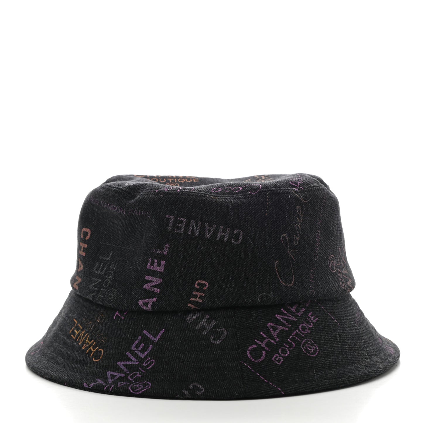 Denim Mood Cloche Bucket Hat M Black