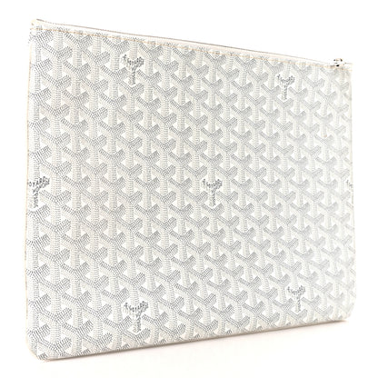 Goyard Goyardine Senat Pochette GM White 3 of 7