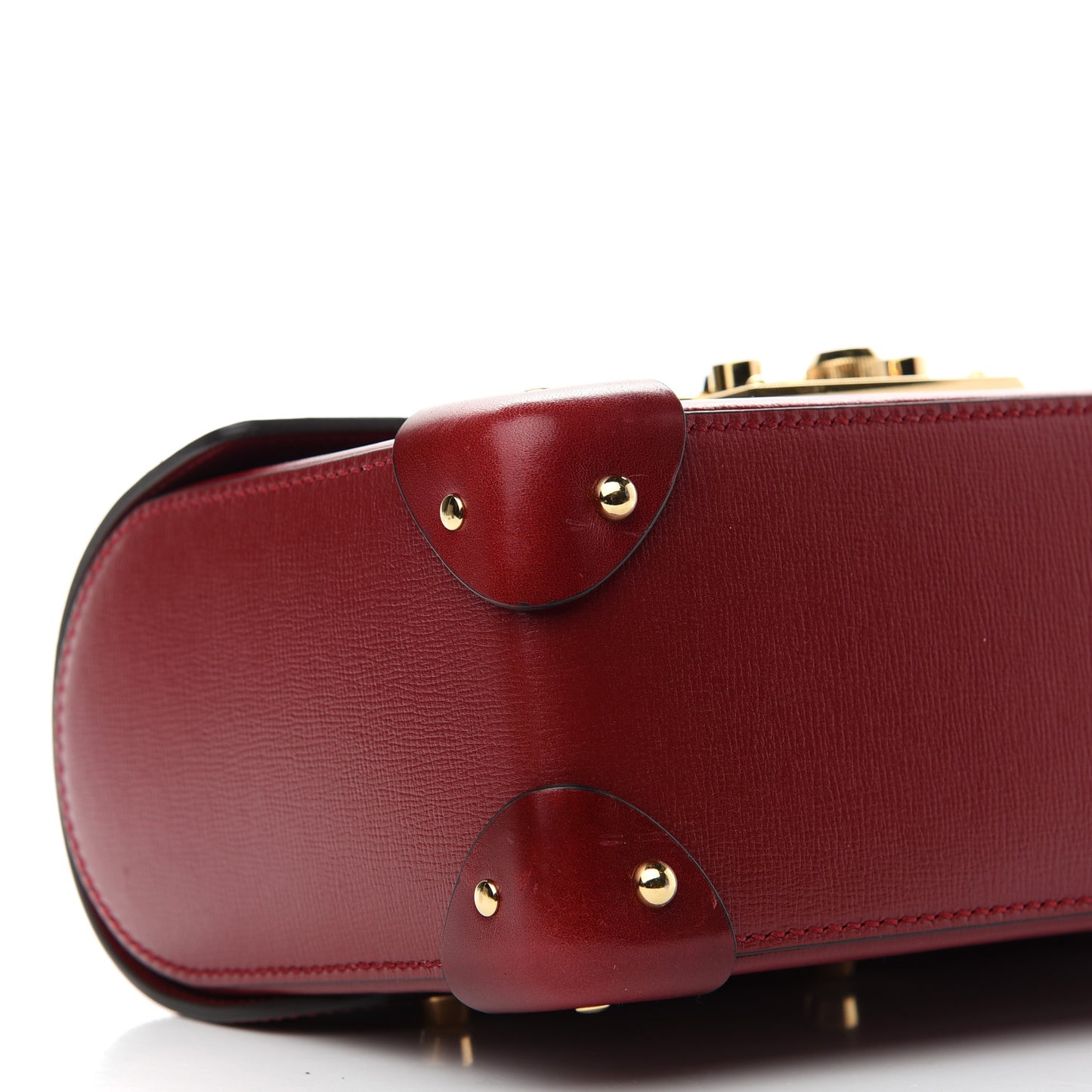 Azalea Calfskin Small Padlock Bamboo Shoulder Bag Romantic Cerise