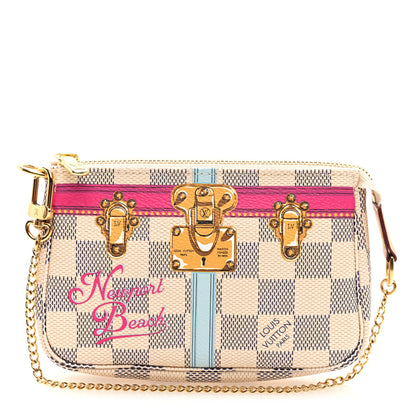 Louis Vuitton Damier Azur Summer Trunks Newport Beach Mini Pochette Accessories 1 of 10