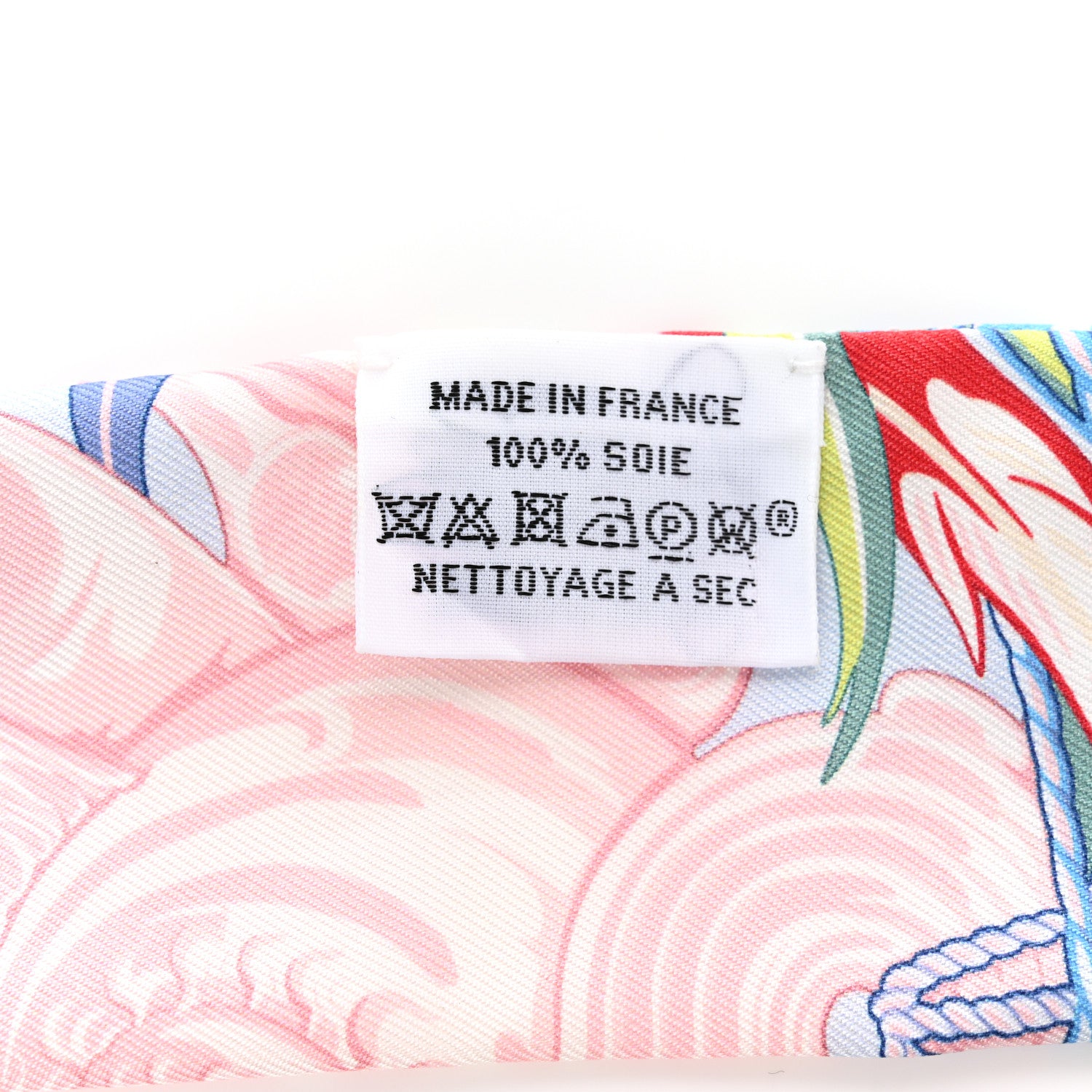 Hermes Silk La Danse Pacifique Twilly Bleu Ciel Vert Rose 3 of 4