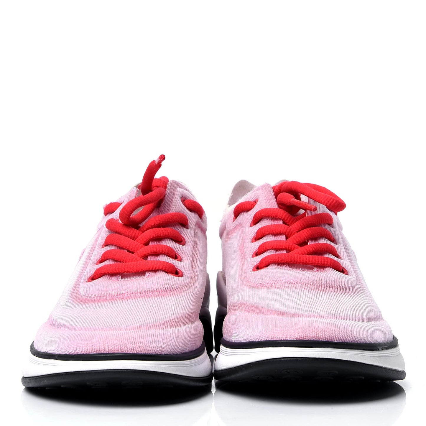 Lycra Fabric CC Sneakers 37.5 White Red