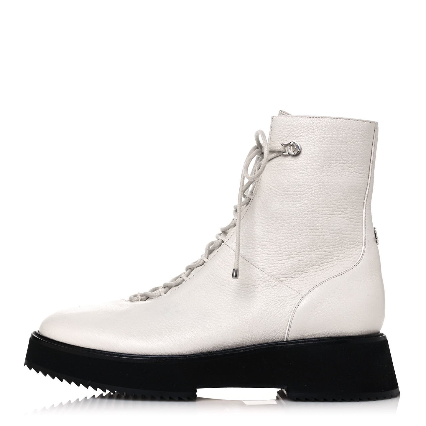 Grainy Calfskin Haysley Flat Boot 38.5 Latte