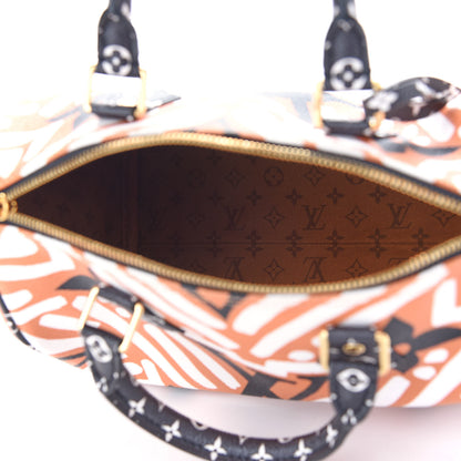 Louis Vuitton Monogram Giant Crafty Speedy Bandouliere 25 Creme Caramel 5 of 8