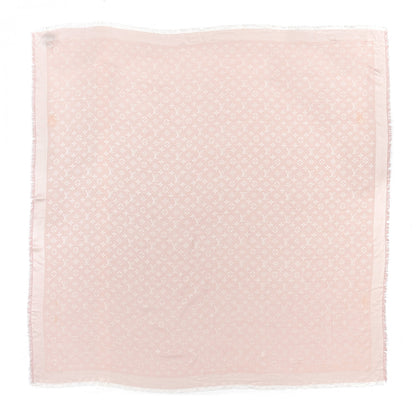 Louis Vuitton Silk Wool Monogram Shawl Rose 1 of 6