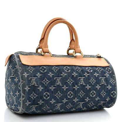 Louis Vuitton Monogram Denim Neo Speedy Blue 3 of 14