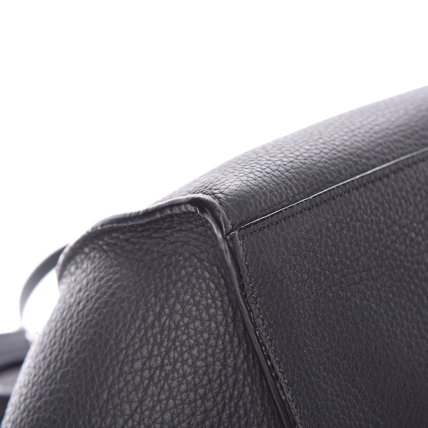 Supple Grained Calfskin Small Big Bag Anthracite