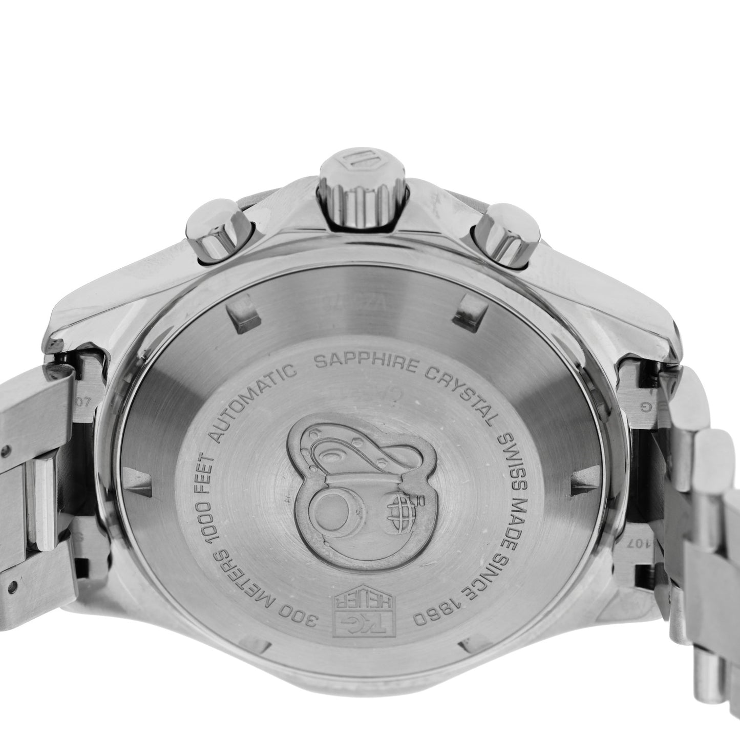 Stainless Steel 41mm Aquaracer 300M Chronograph Automatic Watch Blue CAF2112