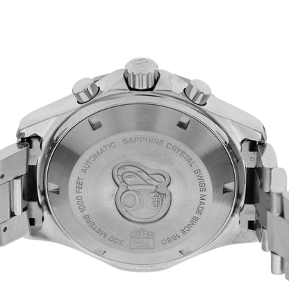 Tag Heuer Stainless Steel 41mm Aquaracer 300M Chronograph Automatic Watch Blue CAF2112 4 of 4