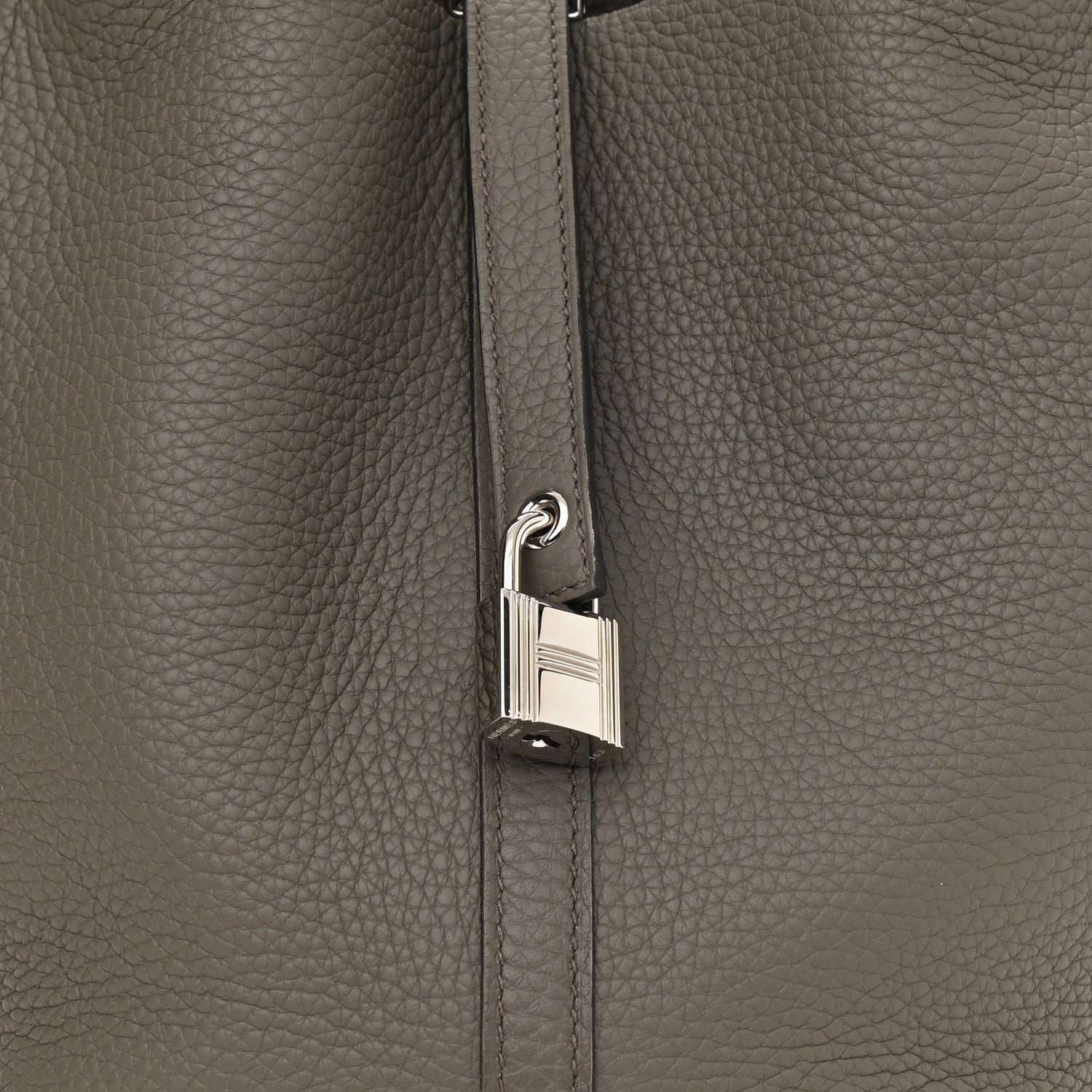 Hermes Taurillon Clemence Picotin Lock 22 MM Etain 8 of 11