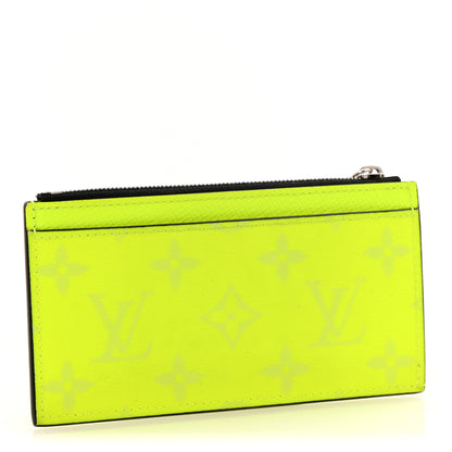 Louis Vuitton Monogram Taiga Coin Card Holder Yellow 3 of 9