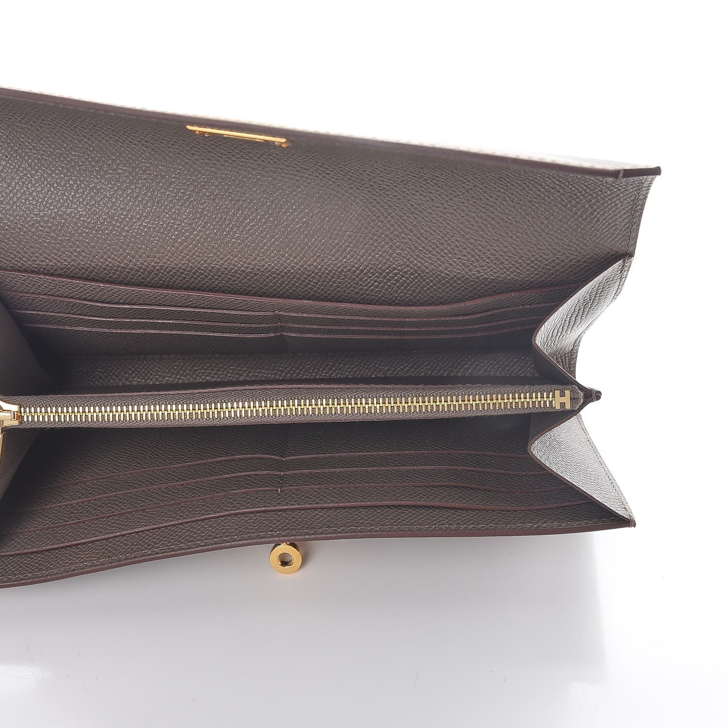 Hermes Epsom Kelly Longue Wallet Etain 5 of 8