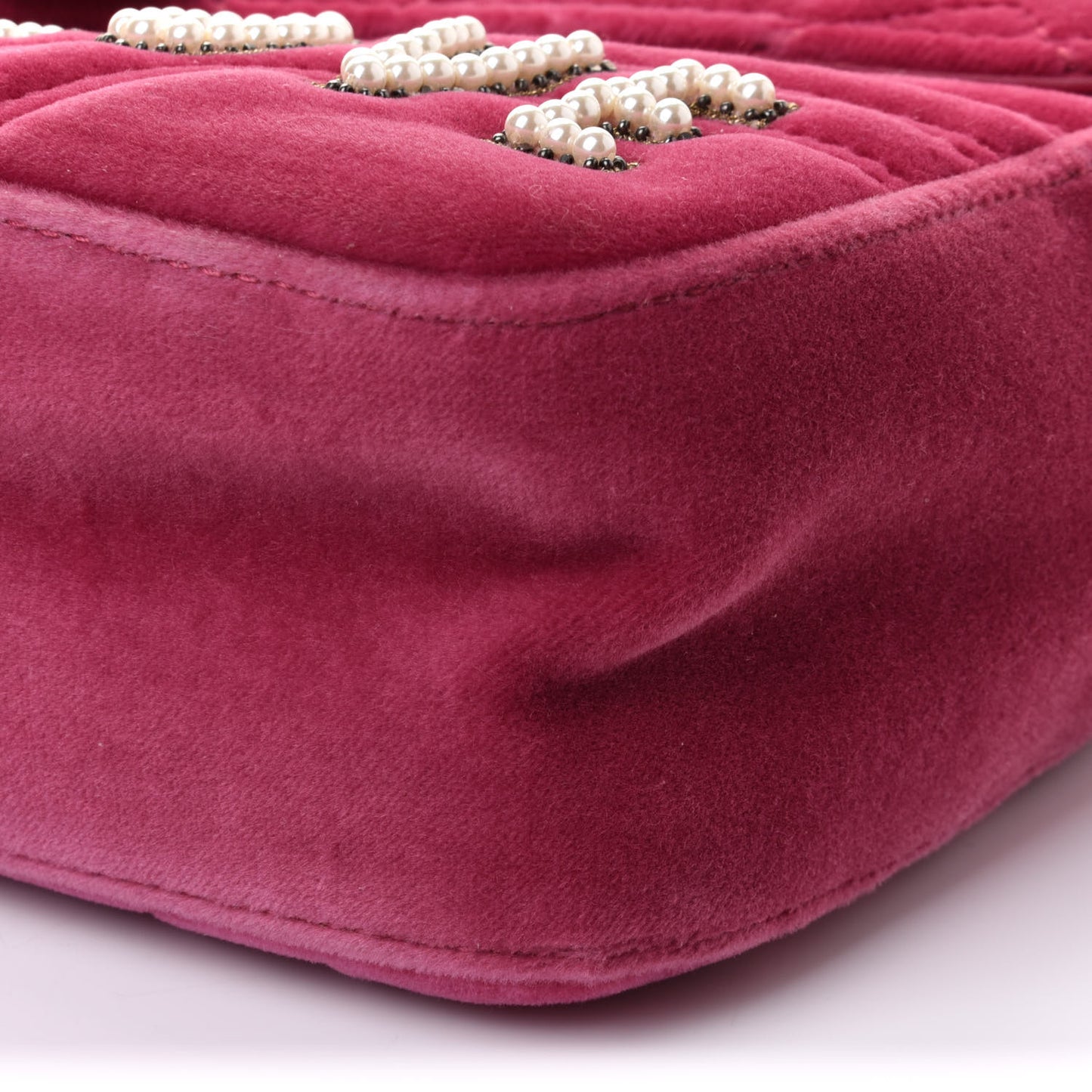 Velvet Matelasse Blind for Love Embroidered Medium GG Marmont Shoulder Bag Light Raspberry Rose Multicolor