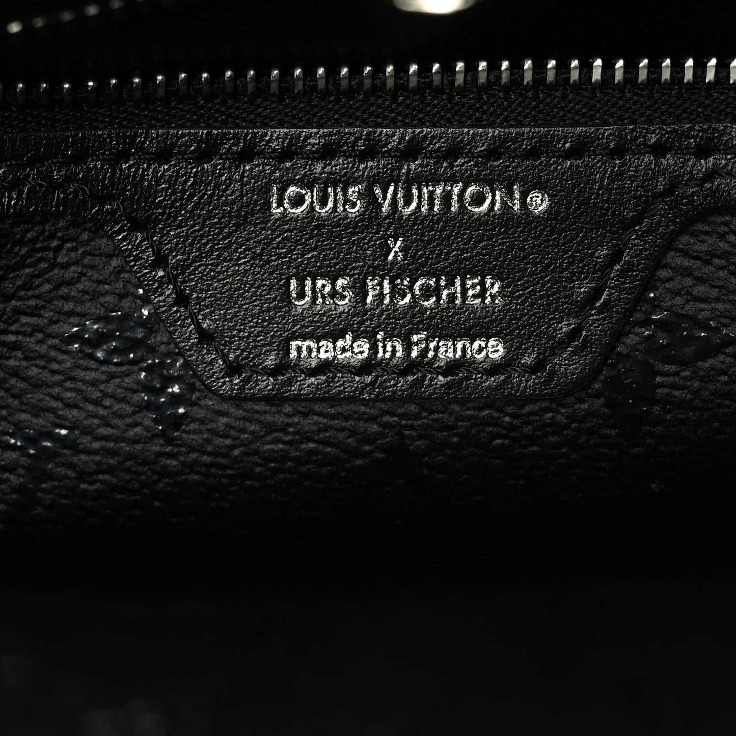 X UF Tufted Monogram Neverfull MM Black White