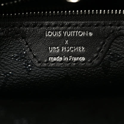 Louis Vuitton X UF Tufted Monogram Neverfull MM Black White 7 of 9