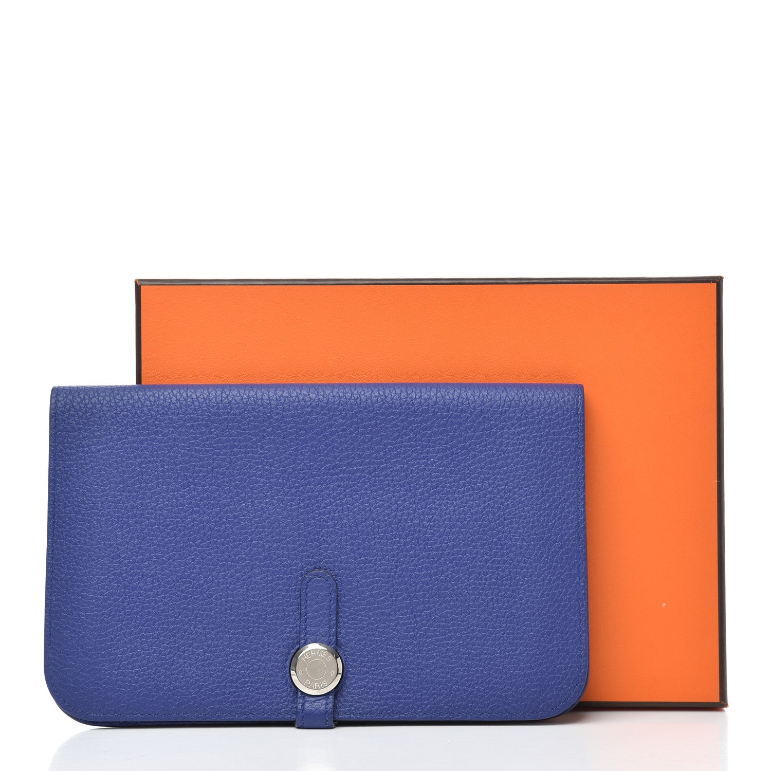 Hermes Togo Dogon Duo Wallet Bleu Electrique 12 of 12