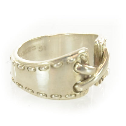 Hermes Sterling Silver Mexico PM Ring 5 2 of 5