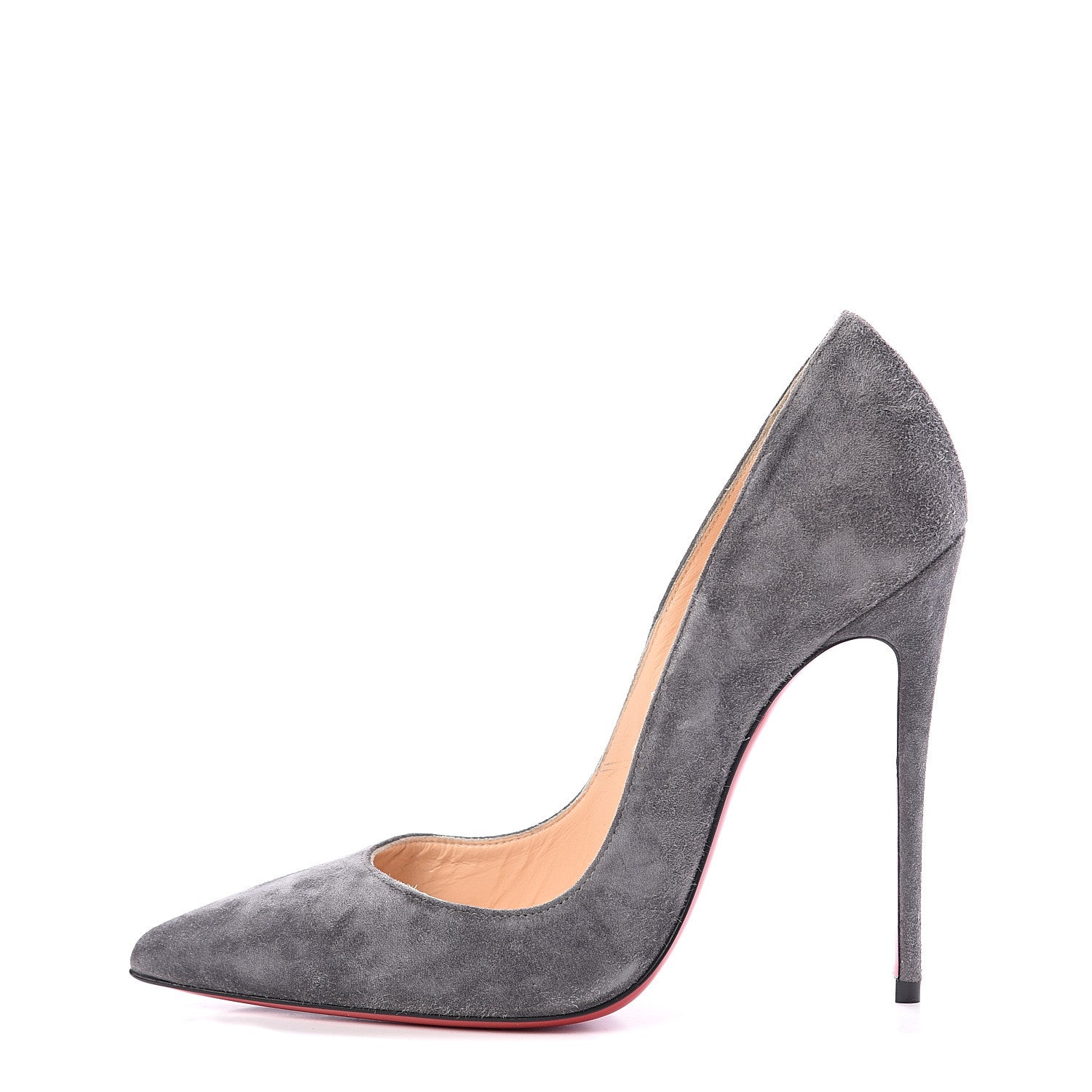 Christian Louboutin Veau Velours So Kate 120 Pumps 37.5 Storm 1 of 7
