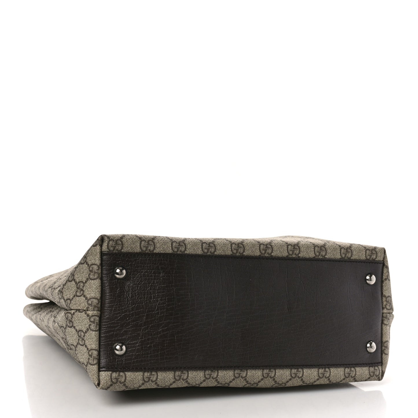 GG Plus Monogram Small Vertical Tote Dark Brown
