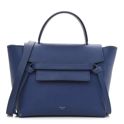 Celine Grained Calfskin Micro Belt Bag Indigo 1 of 13