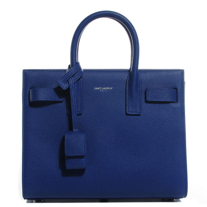 Saint Laurent Grained Calfskin Nano Sac De Jour Royal Blue 1 of 7