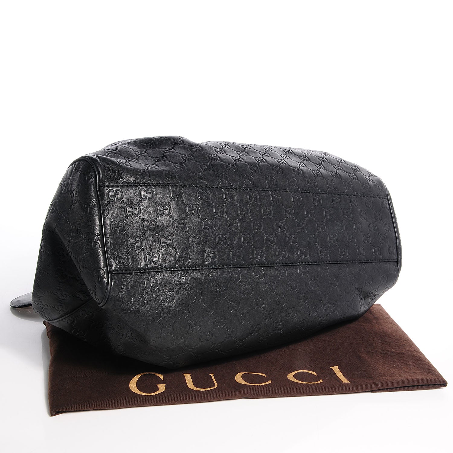 Gucci Guccissima Large Sukey Tote Black 4 of 7